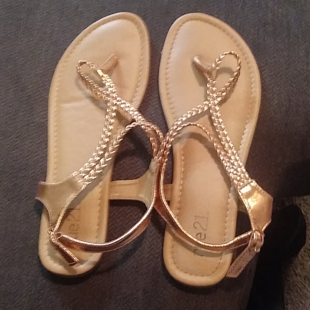 Gold sandals
